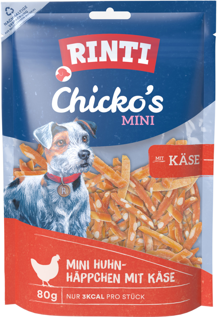 Rinti Chicko Mini Hundesnack Huhn & Käse 80 g