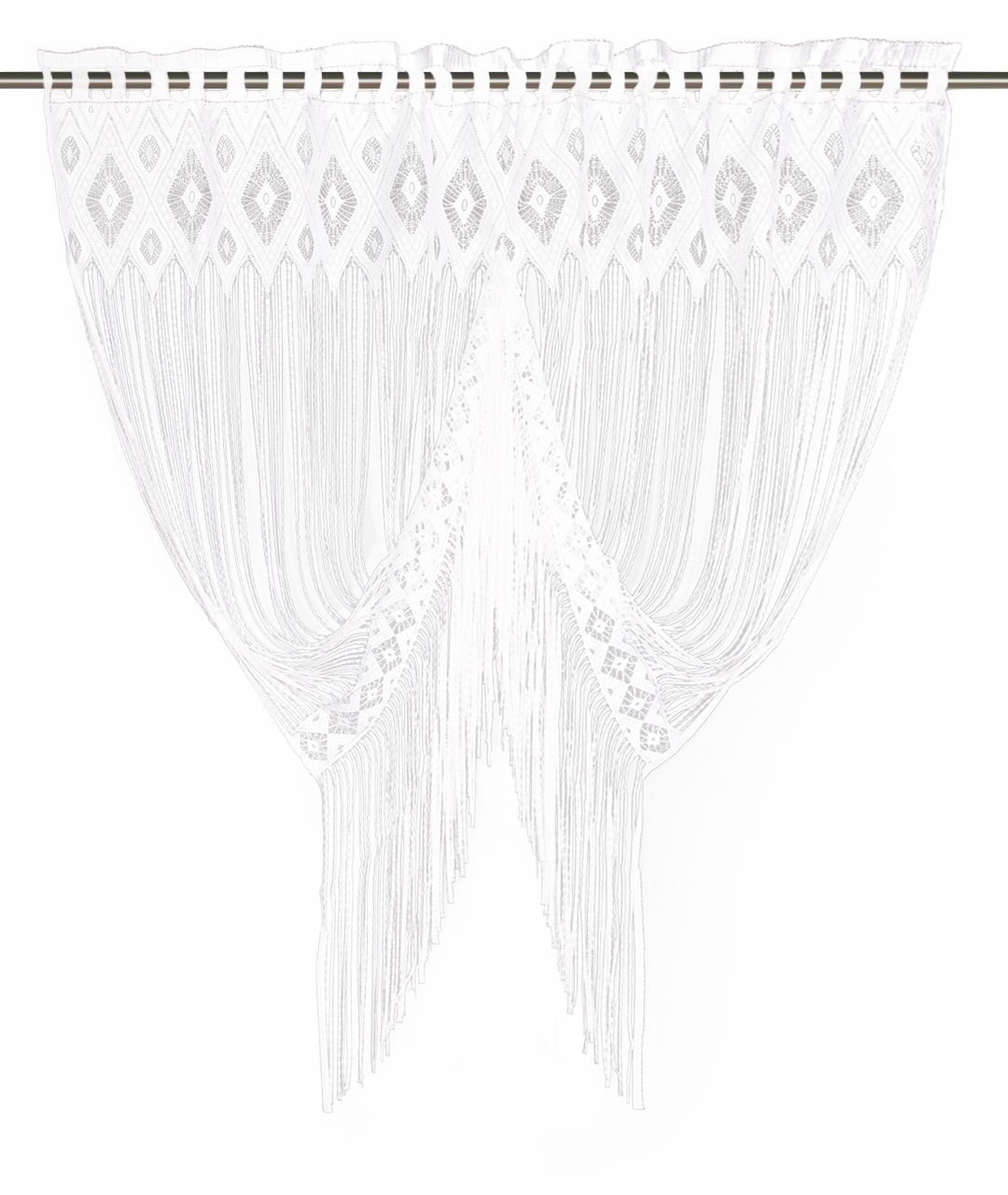 Neusser Collection Fadenstore Adela weiß, 125 x 120 cm