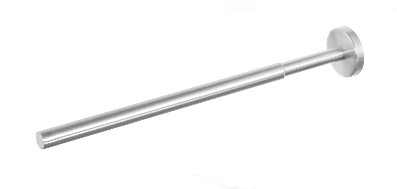 Trendline Teleskop-Handtuchstange Edelstahl gebürstet Simple Round