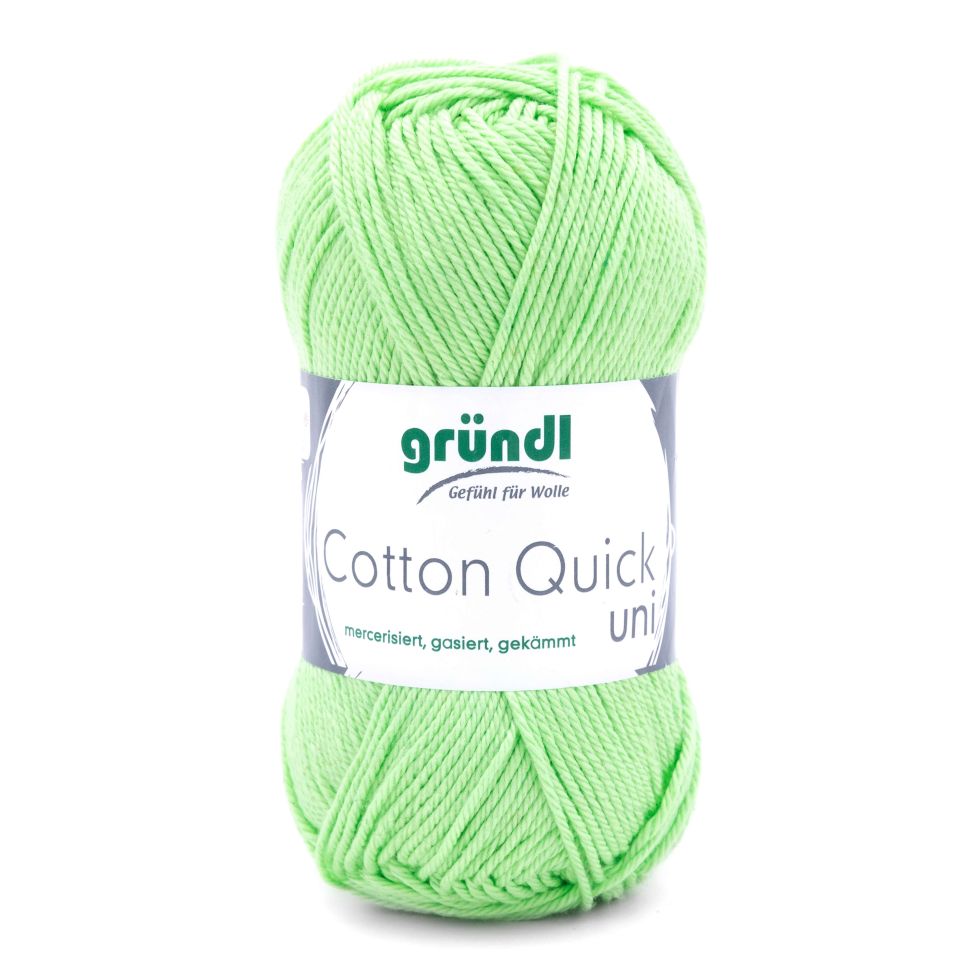 Gründl Wolle Cotton Quick 50 g uni kiwi