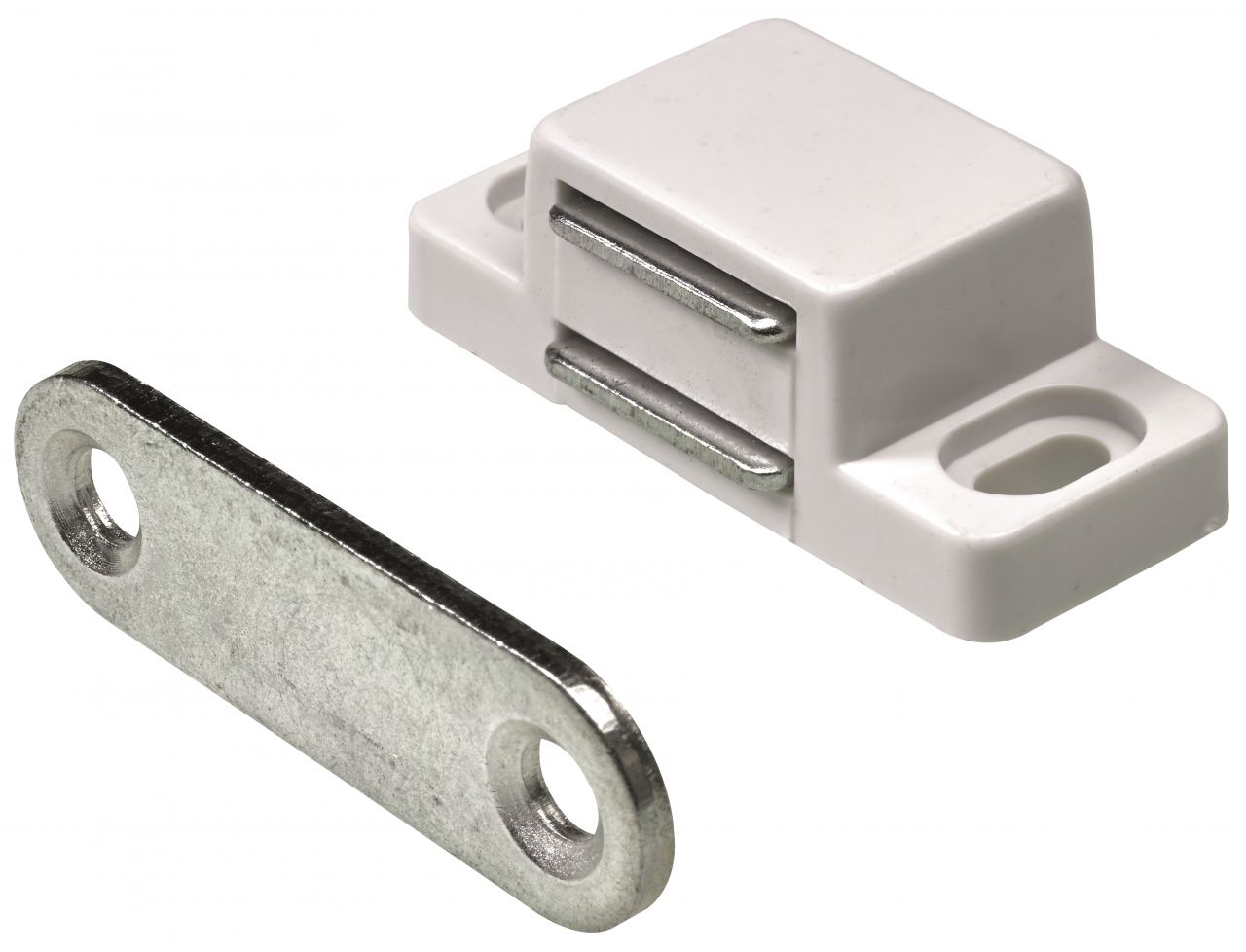 Hettich Magnetschnäpper 13 x 15 x 35 mm weiß 4 kg - 4 Stück