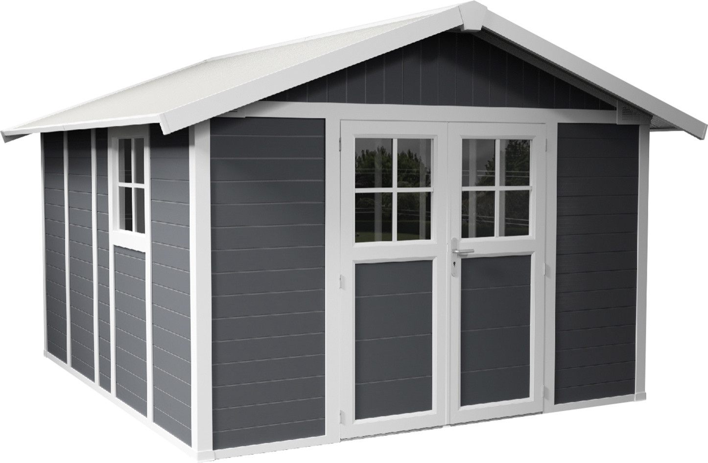 Grosfillex Gartenhaus Deco H 11 370 x 407 cm (inkl. Dachüberstand)