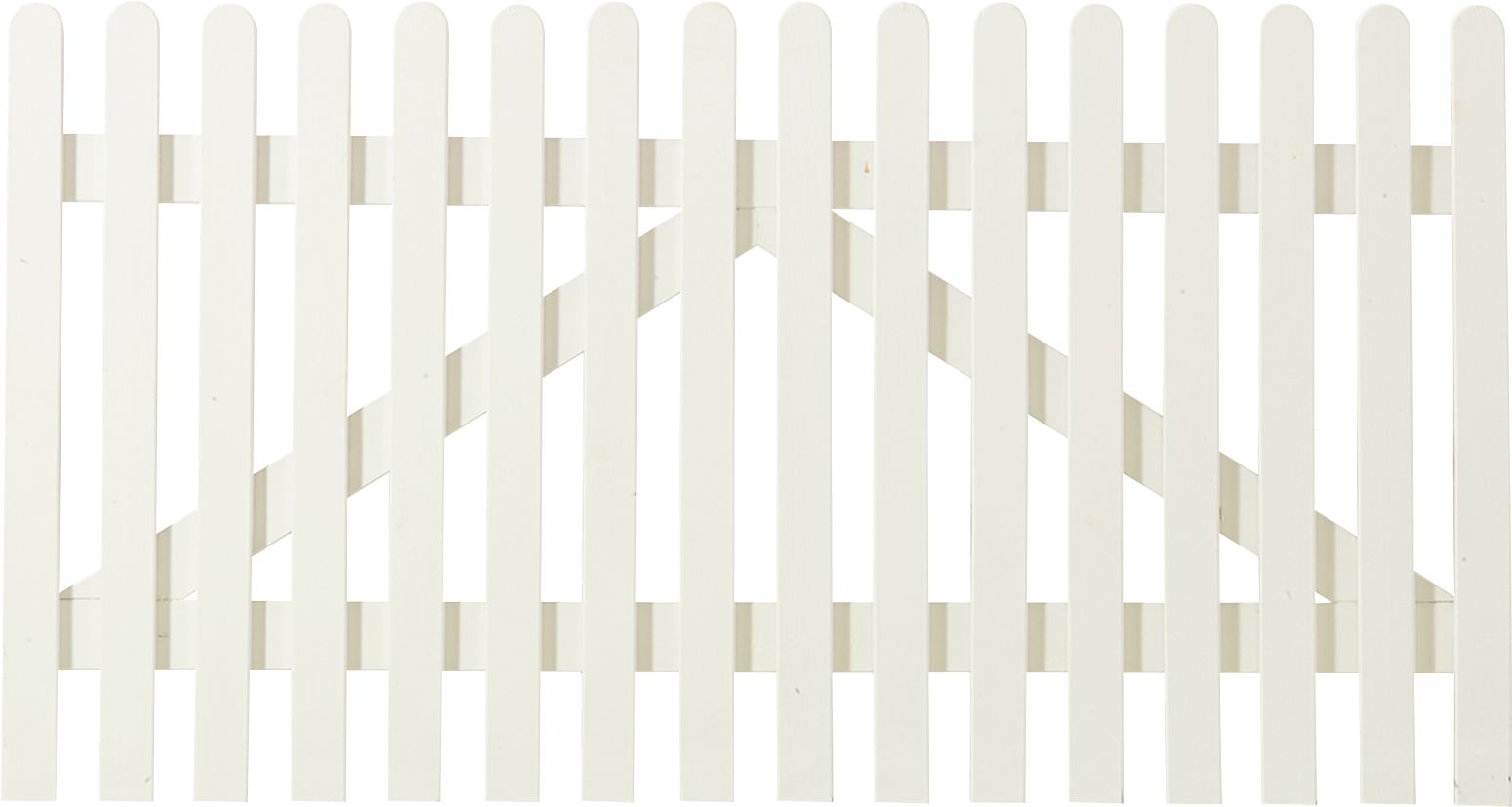 Plus Vorgartentor Retro 150 x 80 cm weiß