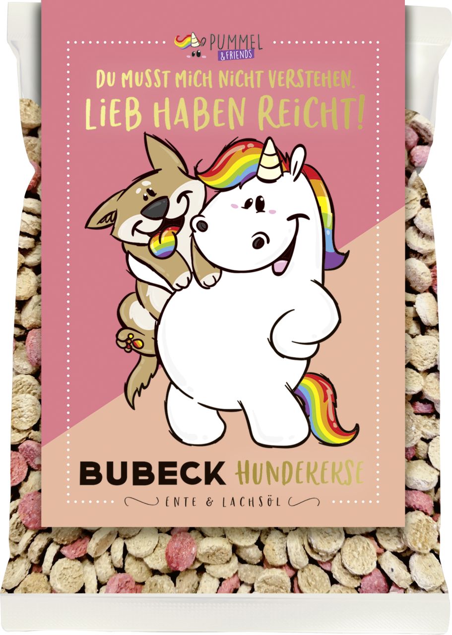 Bubeck Konfetti Hundekuchen mit Ente & Lachsöl 210g