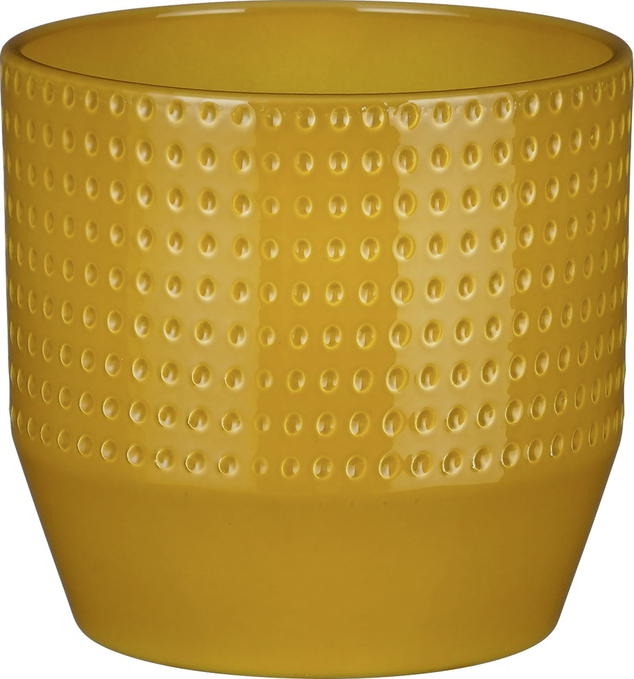 Mica Decorations Topf Nola ceramic 14,5 x 16 cm ocker