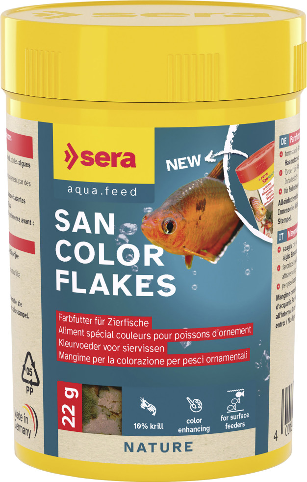 Sera Fischfutter San Color Flakes 100 ml