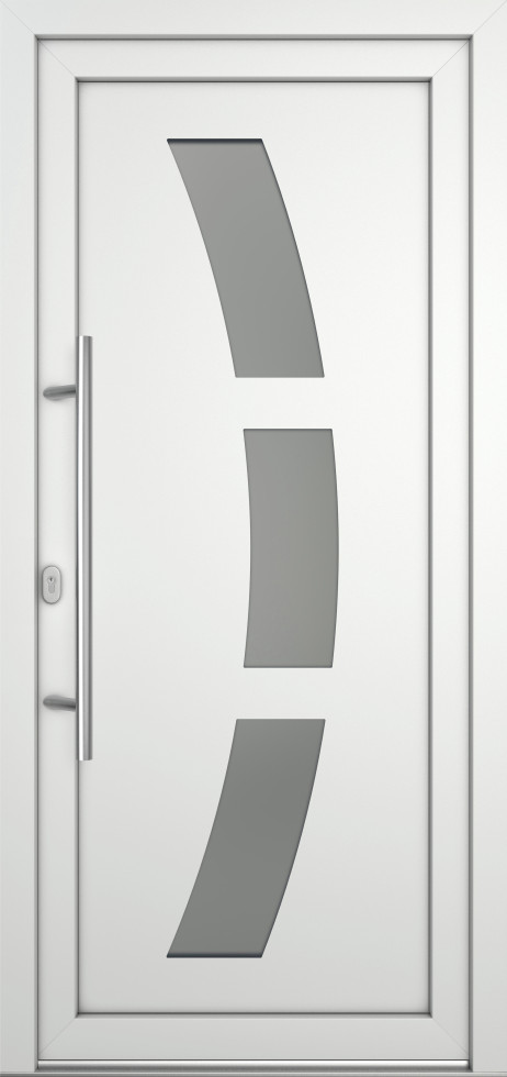 Meeth Haustür Optimal Pro PVC Modell 103 88 x 200 cm DIN Links weiß