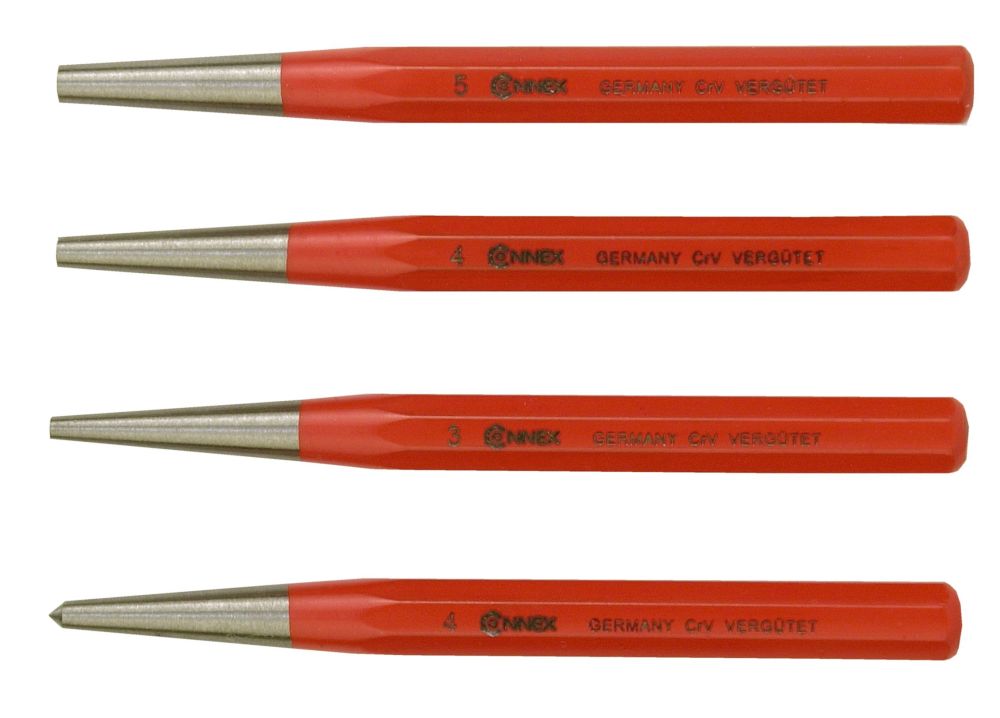 Connex Körner- & Durchschläger-Set 4-teilig