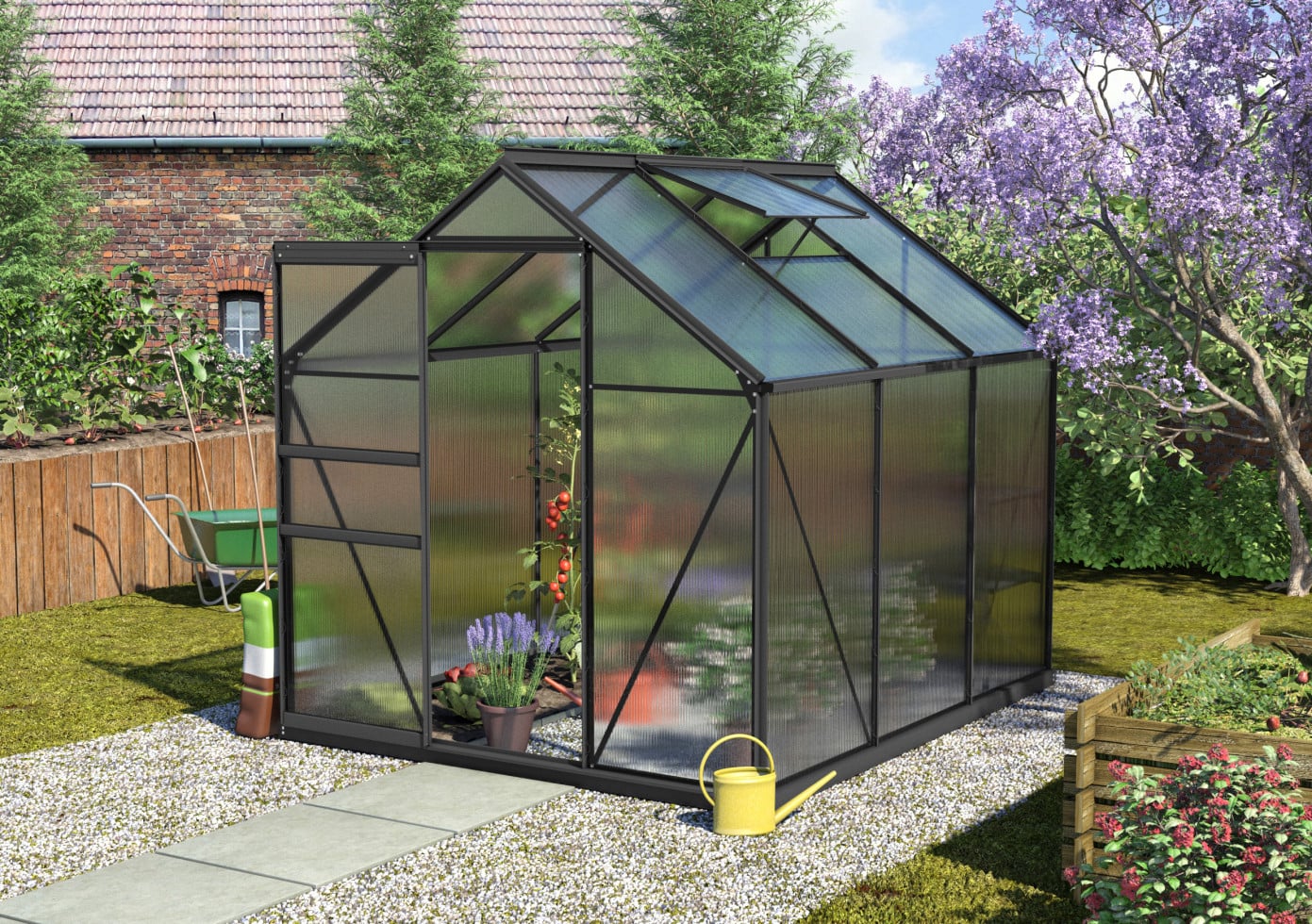 Vitavia Gewächshaus Calypso 4400 192 x 228 cm 4 mm HPK