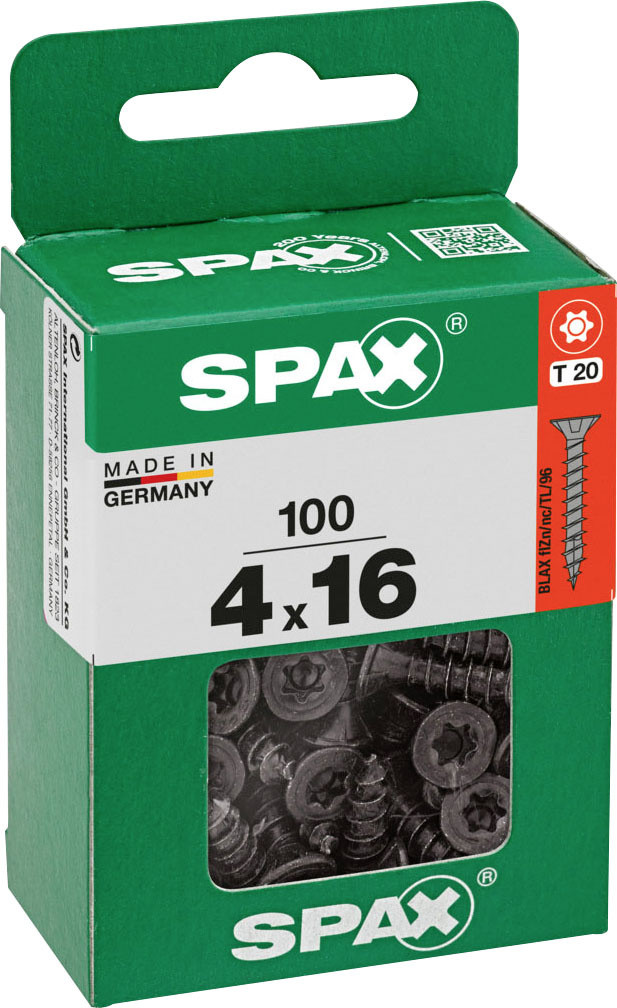 Spax Universalschrauben 4 x 16 mm T20 Vollgewinde - 100 Stk.