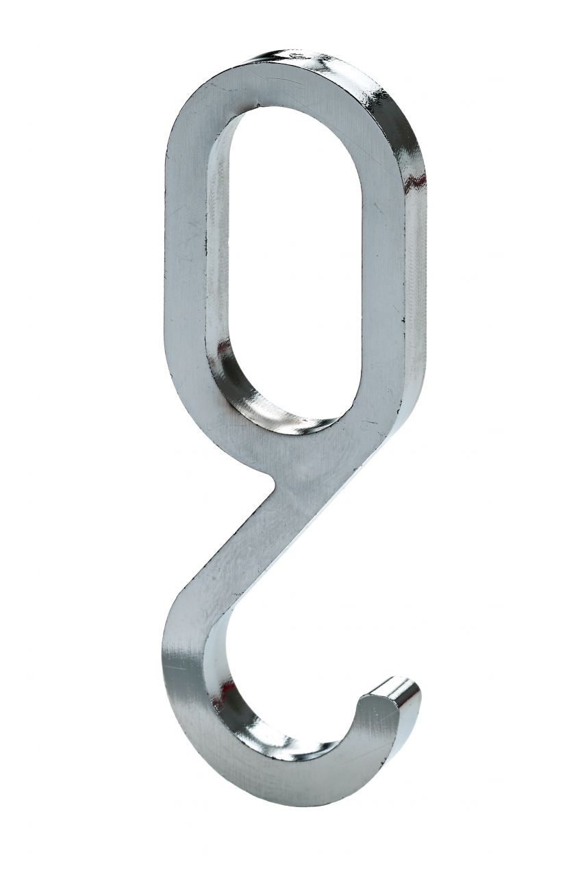 Hettich Kleiderhaken für Schrankrohre Kunststoff, verchromt, 4 Stück