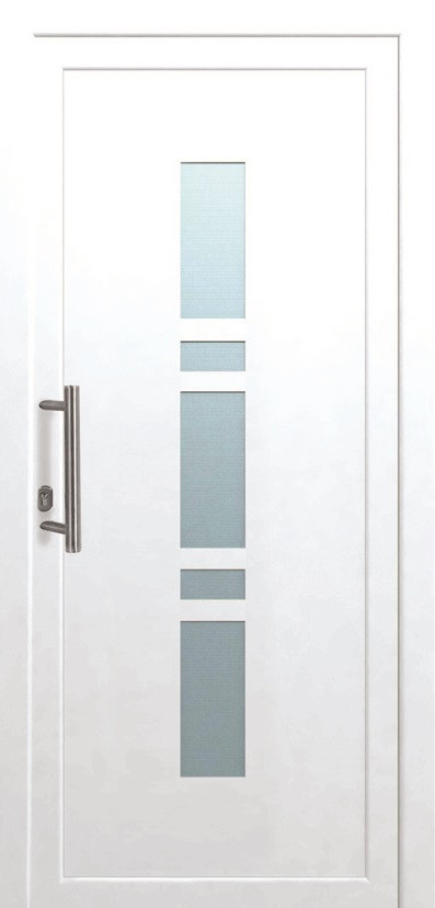 Panto Haustür Modell SMK 017 DIN links weiß 110 x 210 cm