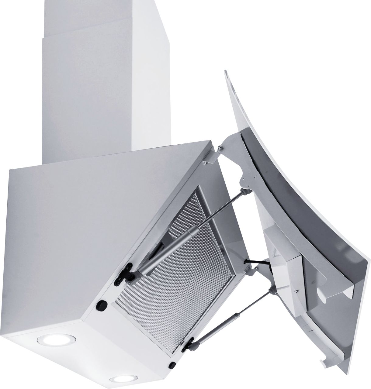 respekta konkave Schräghaube 60 cm weiß CH55060WA++ EEK: A++ 60 cm