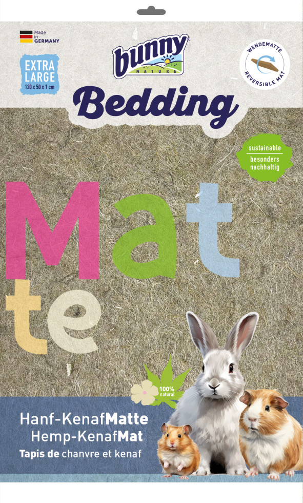 Bunny Nagereinstreu Hanf-Kenaf-Matte Extra Large 120 x 50 cm