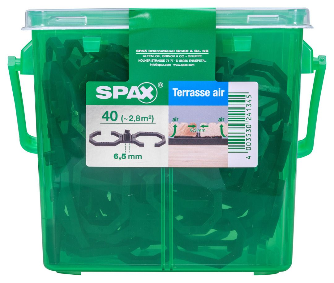Spax Air-Belüftung 9 x 2,8 x 0,4 cm 40 Stück 6,5 mm Fuge