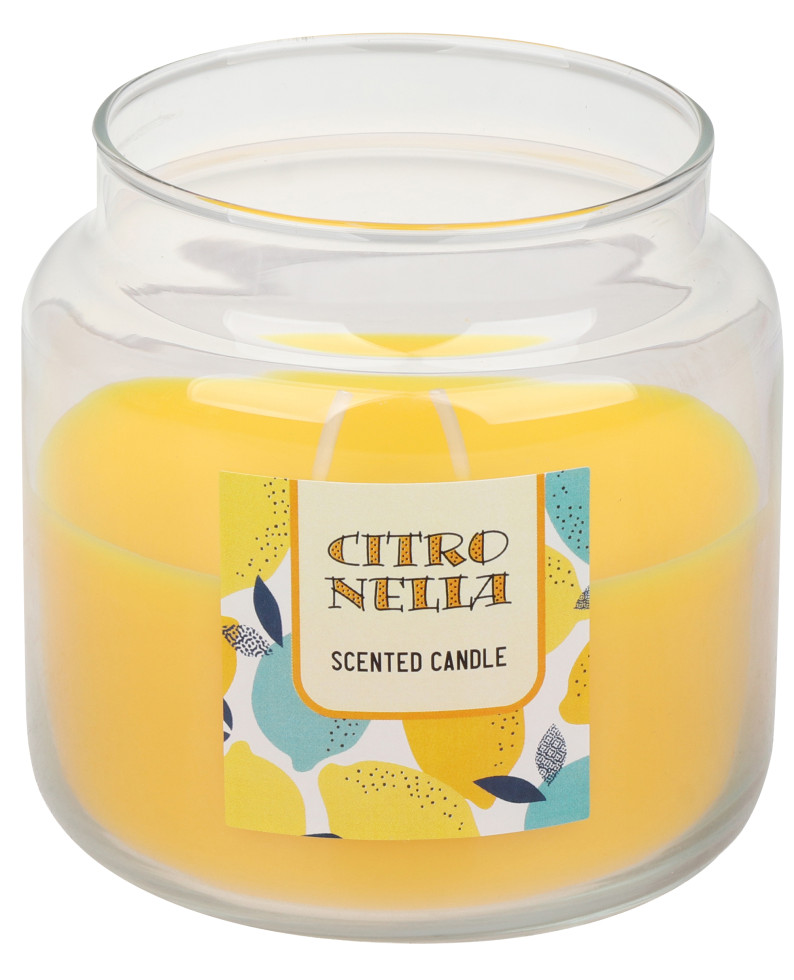Steinhart Duftkerze im Glas Willy Citronella Ø 9,9 x 10 cm gelb