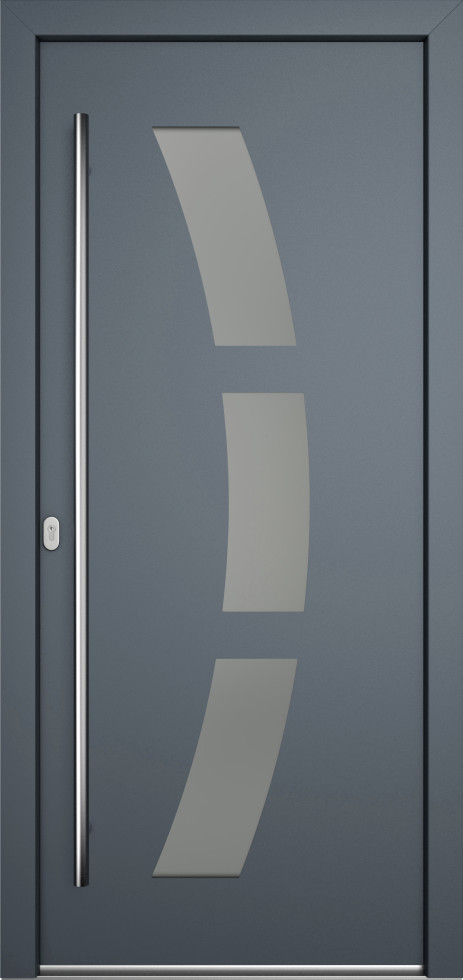 Meeth Haustür Genius PVC Modell 103 DIN Links weiß/titan