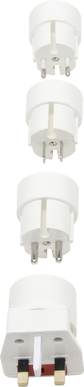 Kopp Reise-Adapter-Set 4-fach weiß