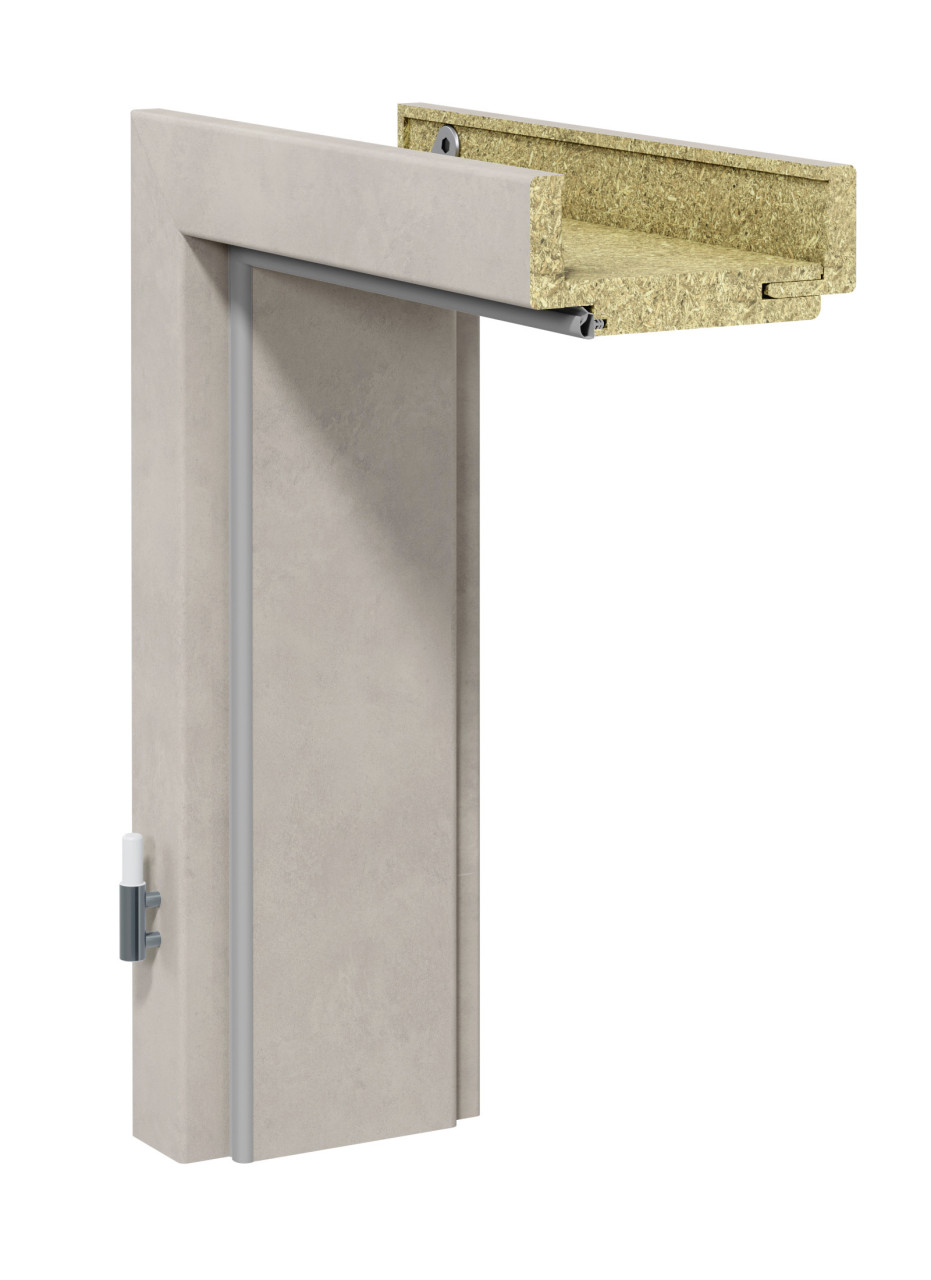 GetaDoor Zarge CPL Semento 86 cm DIN rechts