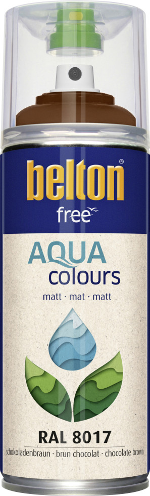 belton free Lackspray AQUAcolours 400 ml schokobraun matt