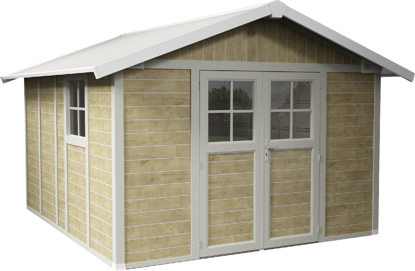 Grosfillex Gartenhaus Deco H 11 370 x 407 cm (inkl. Dachüberstand)