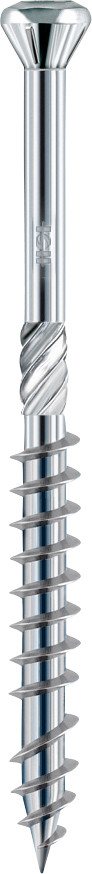 HSeasy Terra Terrassenschrauben Tordrive TX25 rostfrei Ø 5 x 50 mm - 200 Stück Edelstahl C1