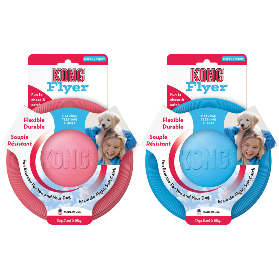 Kong Hundespielzeug Puppy Flyer 18 cm rot