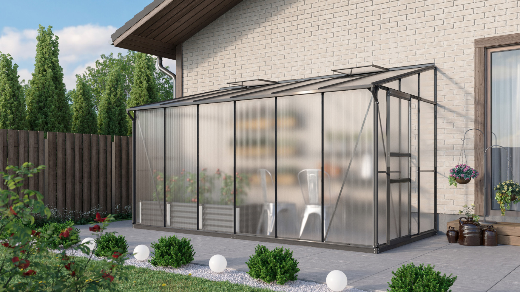 Vitavia Gewächshaus Osiris 7800 190 x 379 cm 6 mm HPK