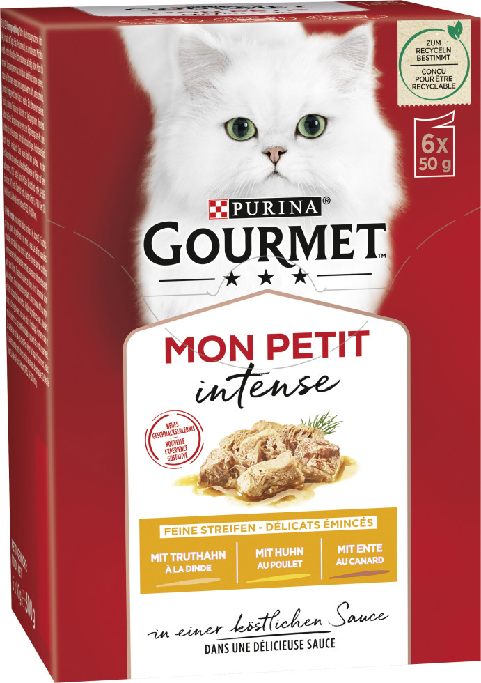 Gourmet Mon Petit mit Ente Huhn und Truthahn 6x 50g Gourmet Mon Petit