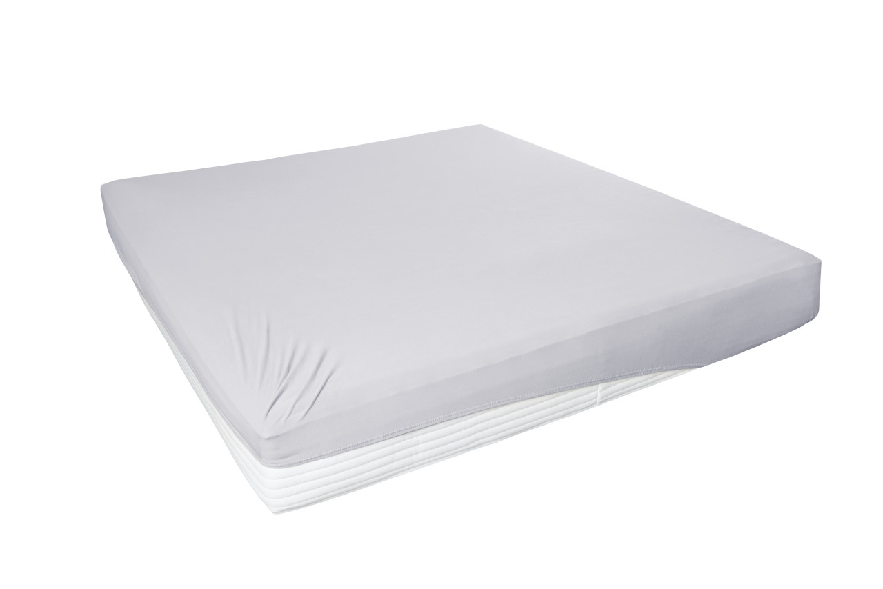 Westminster Spannbetttuch Jersey Elastan 100 x 200 cm hellgrau