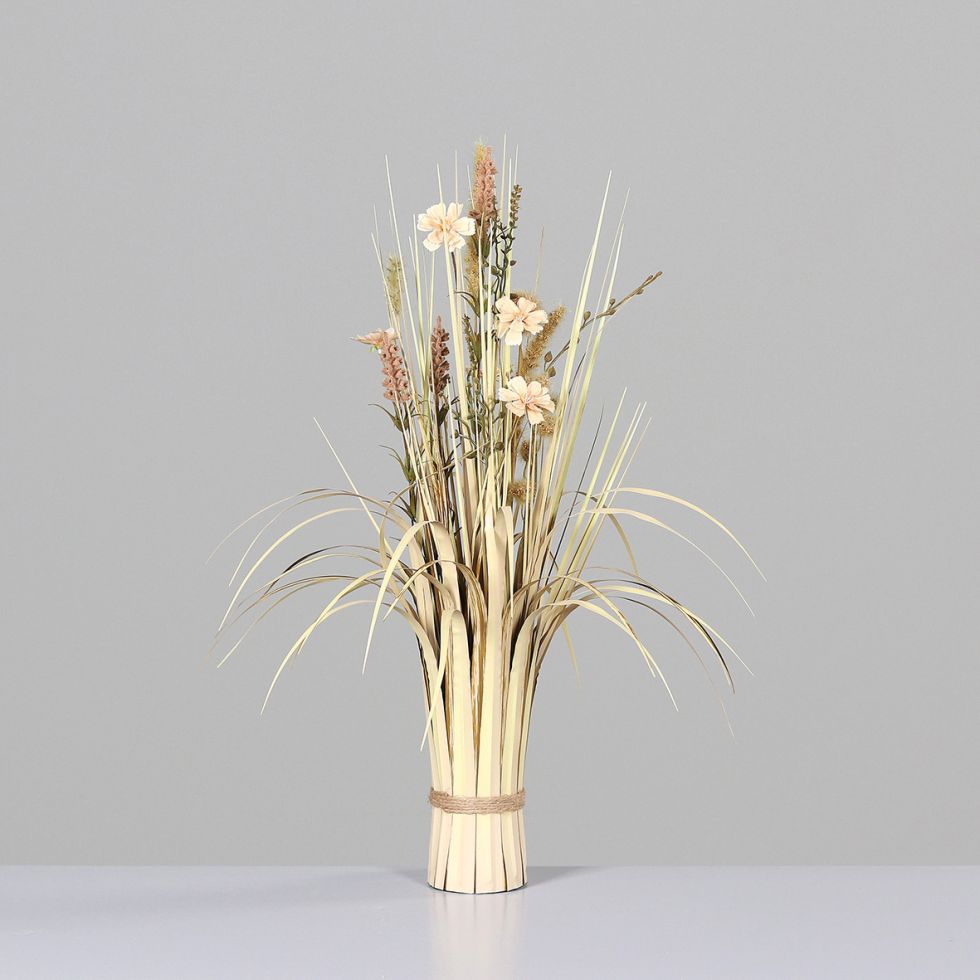 DPI Wiesenblumen-Stehgras mit Blüten sand, Trocken-Optik, 65 cm