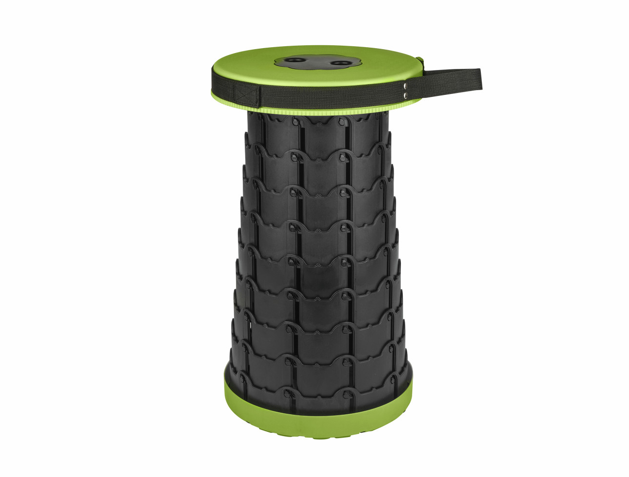 Calima Campinghocker faltbar schwarz/grün 26 x 26 cm