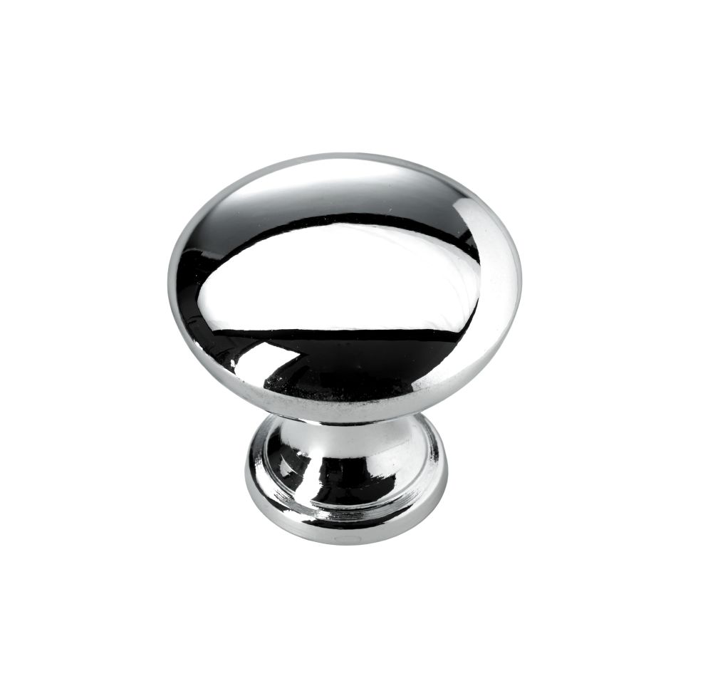 Hettich Möbelknopf Aluminium verchromt Ø 30,0 mm - 1 Stück