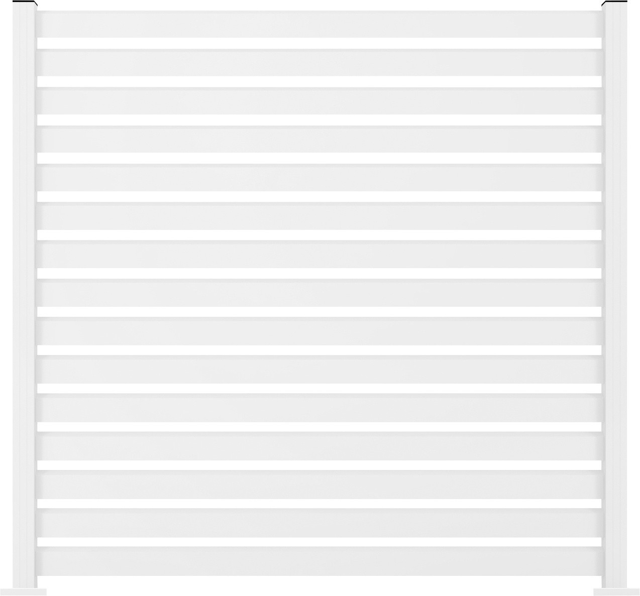 Ambiente Alu-Zaun Grundset Rhombus MAXI 187 x 184,2 cm weiß