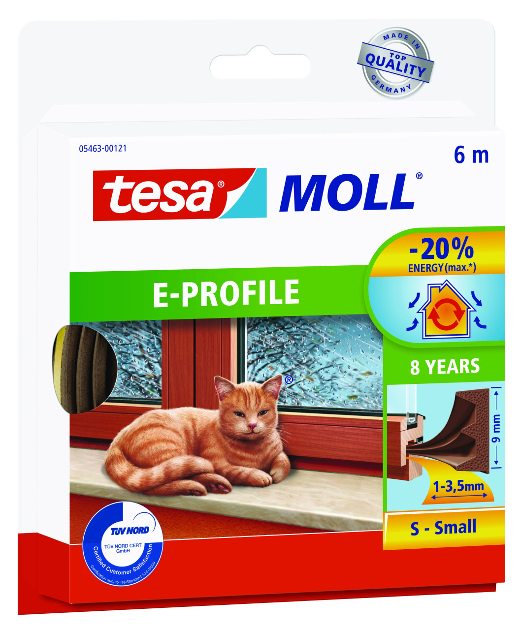 tesa Insulation E-Profil Classic 6 m, braun