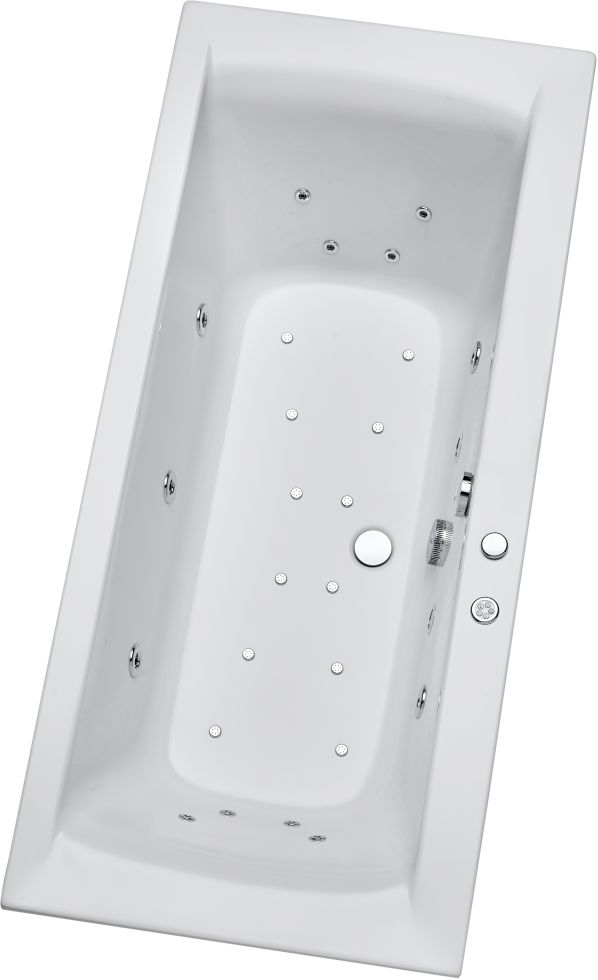 Ottofond Whirlpool-Komplettset Rosa 170 x 80 cm, weiß