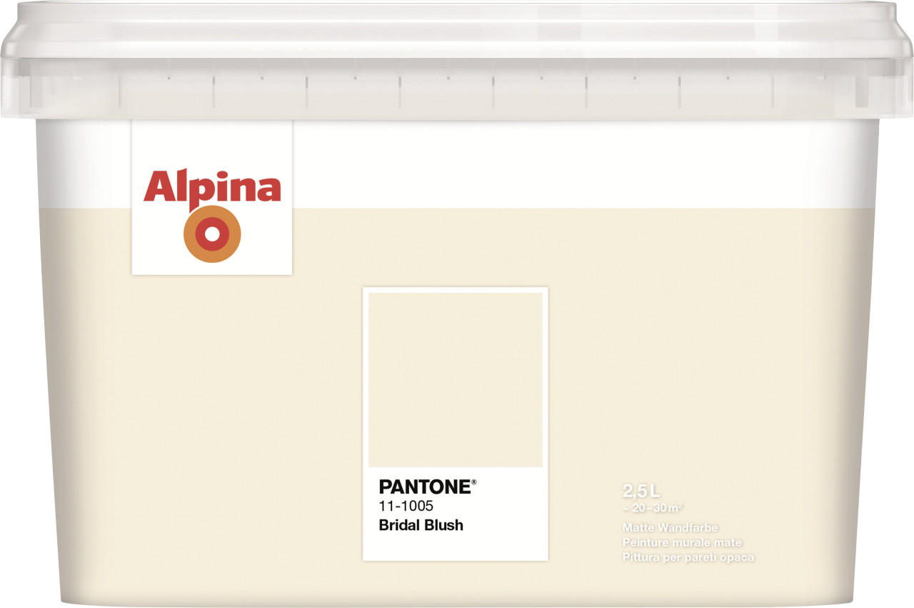 Alpina Wandfarbe Pantone matt bridal blush 2,5 L