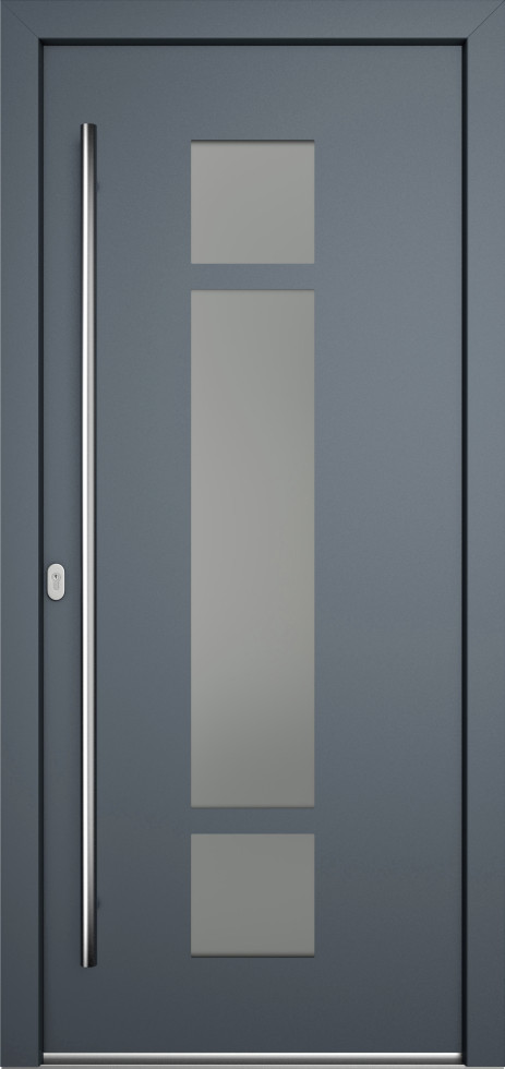 Meeth Haustür Genius PVC Modell 102 DIN Links weiß/titan