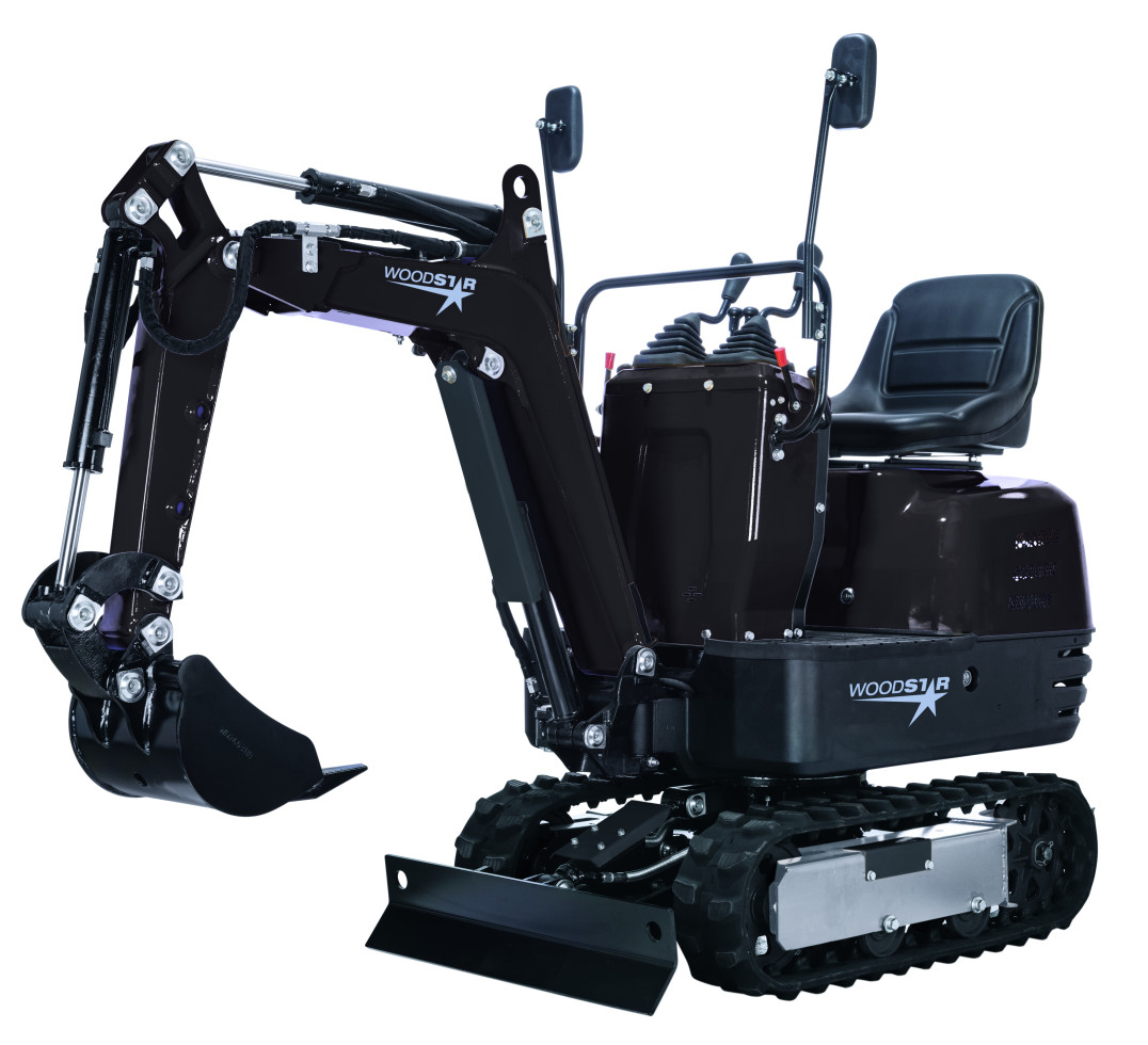 Woodster Mini-Bagger WMB800 mit 69 cm Spurbreite 8,5 PS