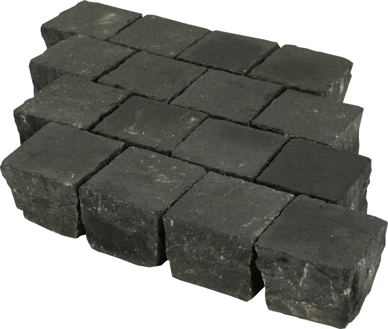Pflasterstein Basalt 10x10x8cm, anthrazit gestrahlt