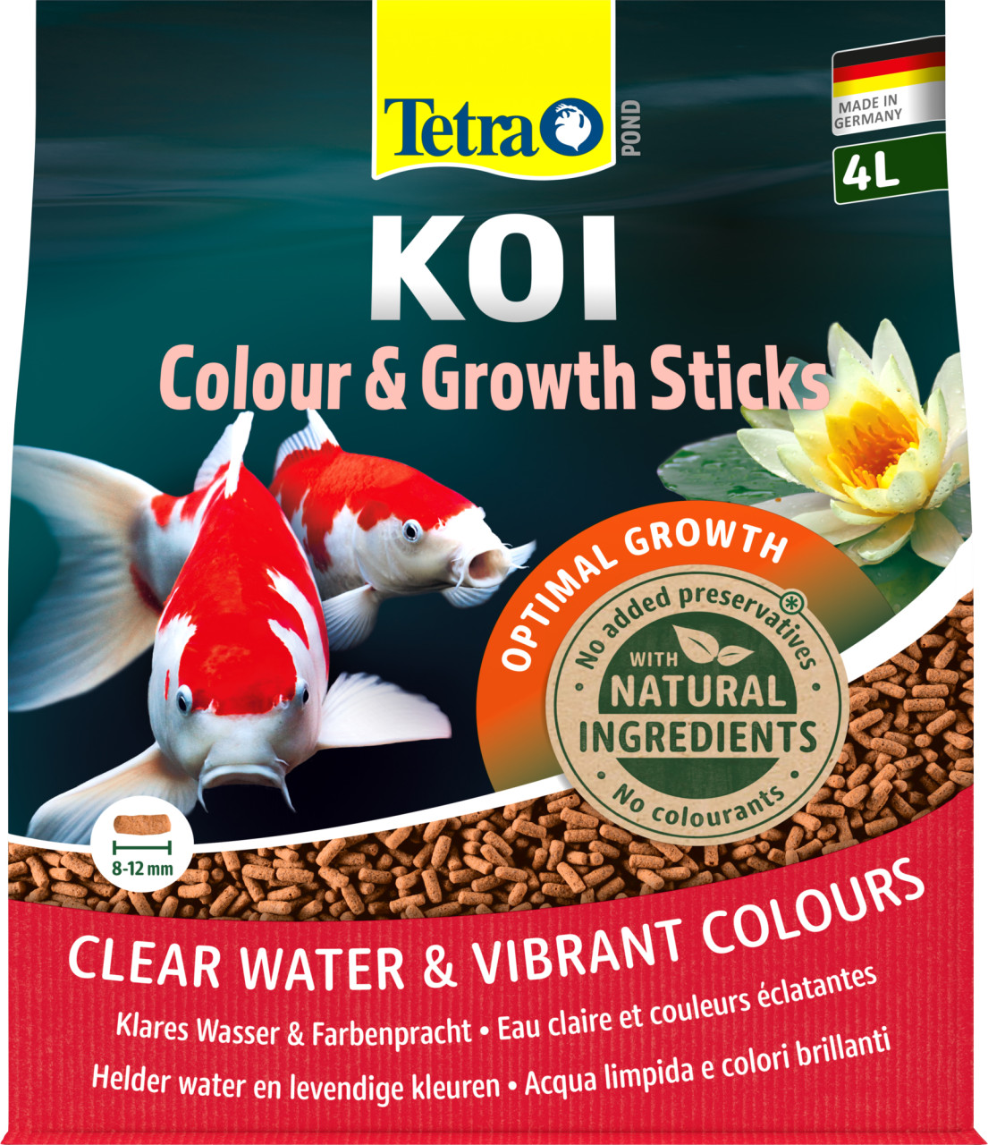 Tetra Pond Koi Sticks Colour & Growth 4 L