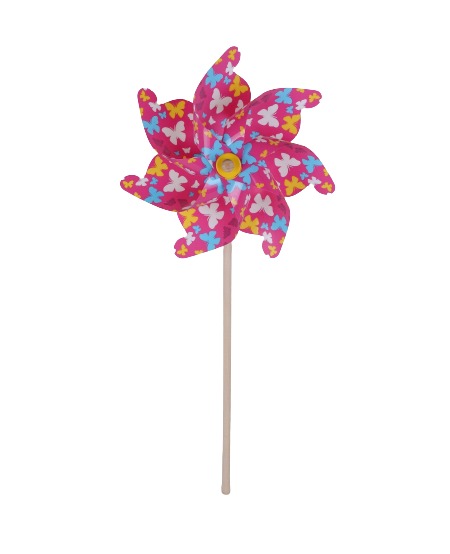 TrendLine Windmühle Kunststoff 74 x 30 x 30 cm pink