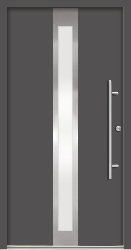 Splendoor Haustür Passivedoor Premium B01 Anthrazit DIN Rechts 100 x 210 cm