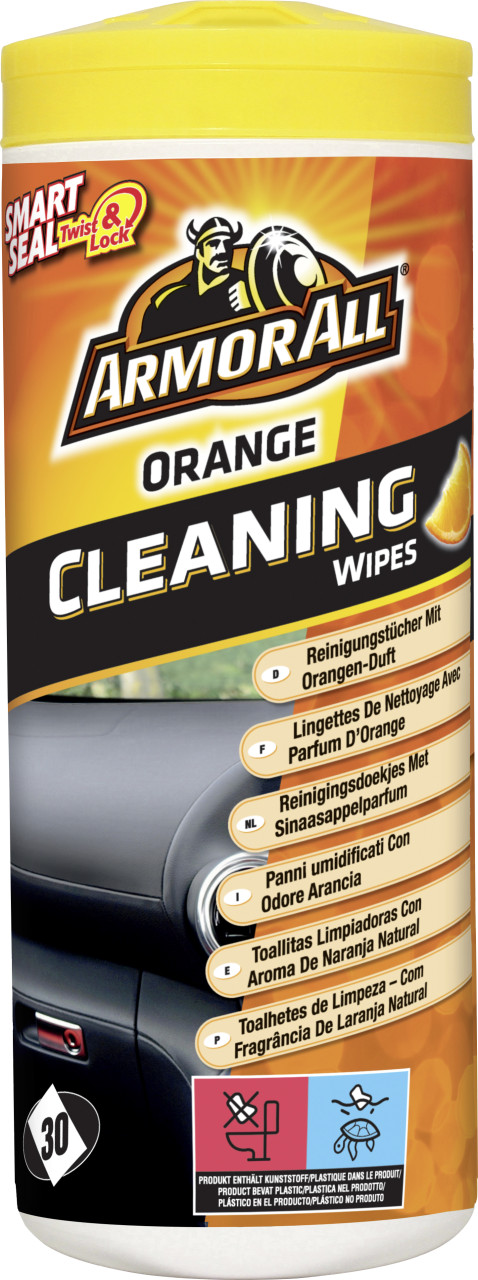 Armor All Orangen Reinigungstücher-Box seidenmatt 30 Tücher