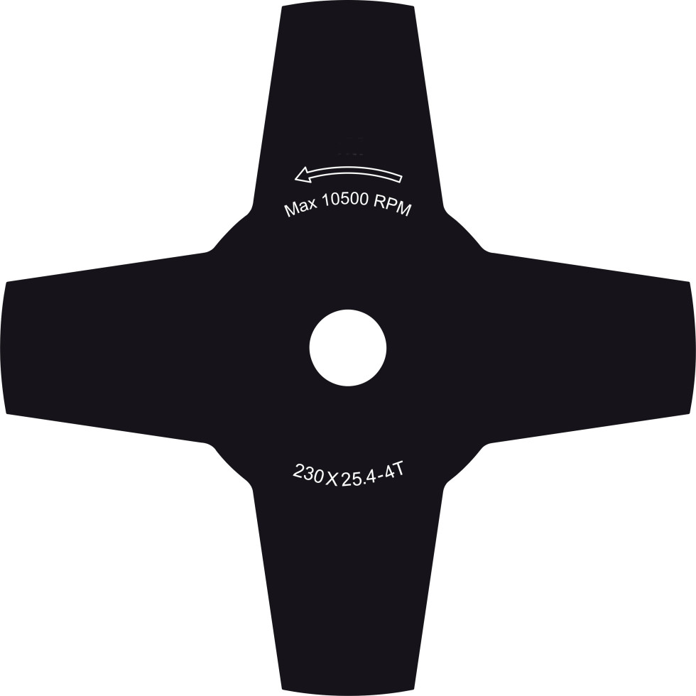 Primaster 4-Zahn-Ersatzmesser Ø 23 cm für Freischneider, Trimmer und Sense