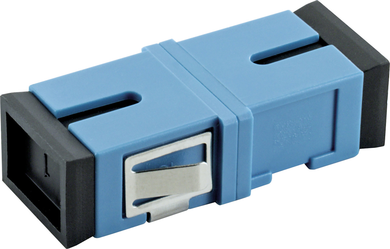 Schwaiger SC Adapter Glasfaser Duplex blau