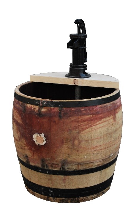 Weinfass mit Pumpe 150 L Ø 65-70 cm