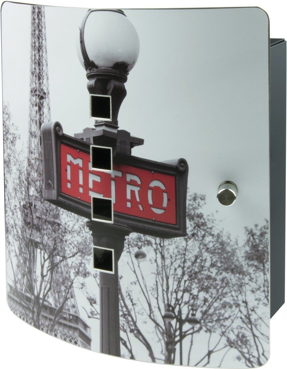 Burg-Wächter Schlüsselkasten Paris Metro - 24.0 x 21.0 x 7.0 cm