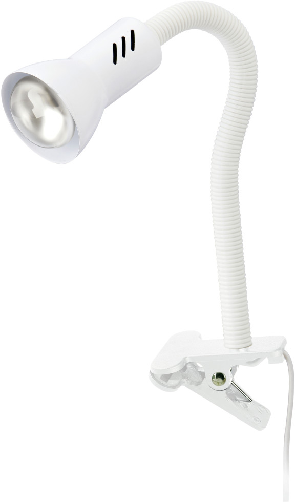 Briloner Klemmleuchte Trap E14, weiß, dimmbar