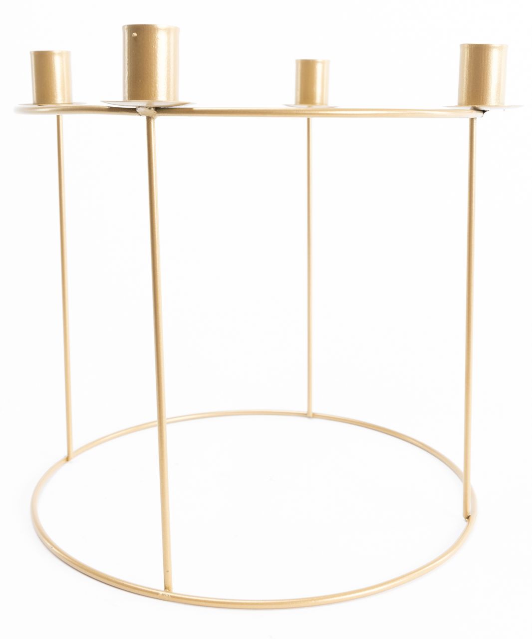 TrendLine Adventskranz Metall Ø 29 x 25 cm gold